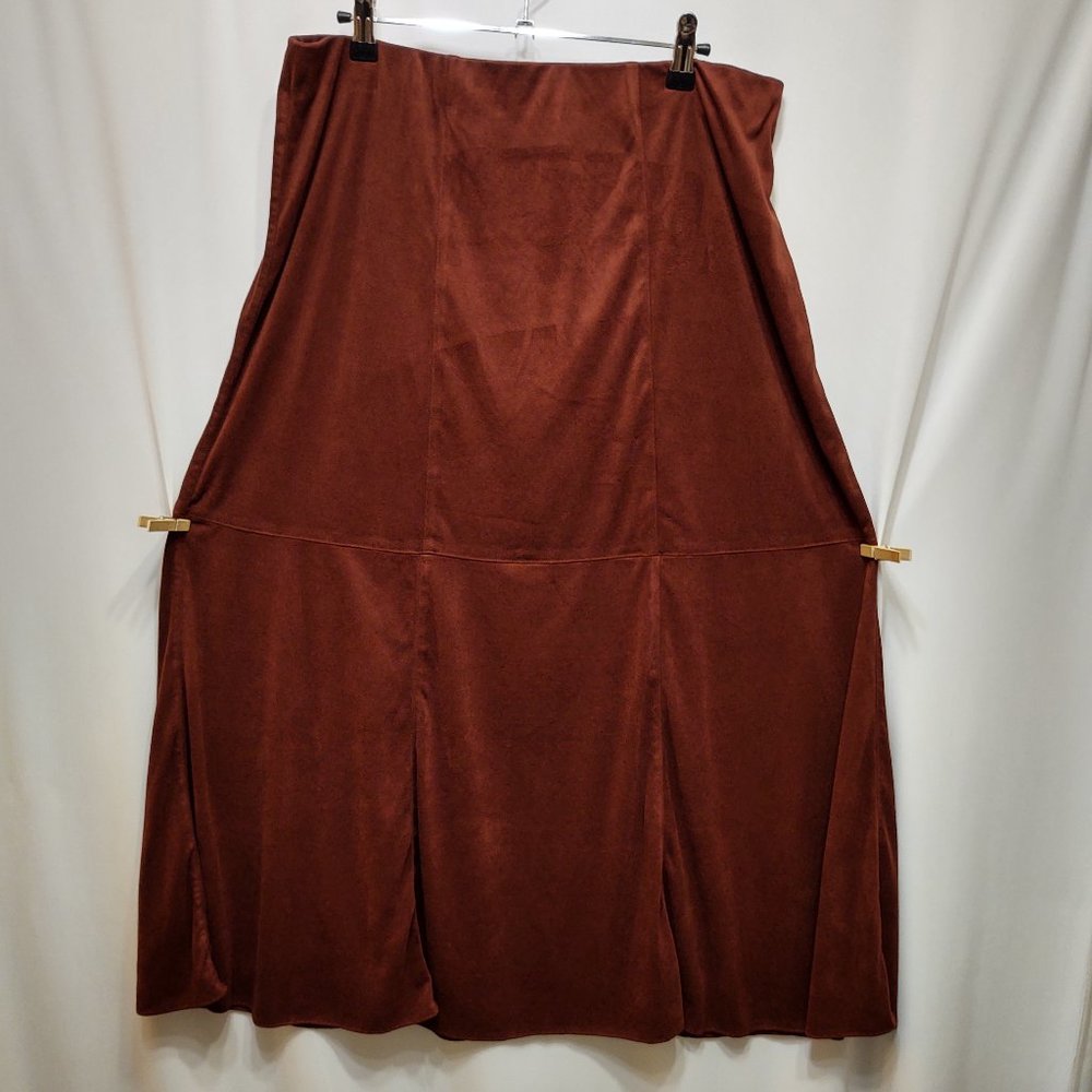 CAbi Dark Red Comfortable and Soft Panel Skirt